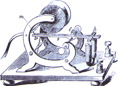 Figura 16 - Schizzo del terminale telegrafico di Morse