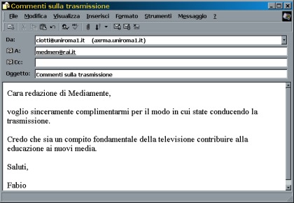 Figura 4 - La finestra di compilazione dei messaggi in Outlook Express