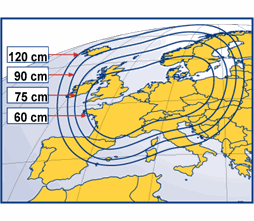 Figura 29 - Esempio di 'footprint' di un satellite