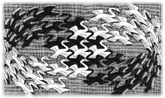 Moebius with Birds by M. C. Escher 