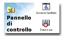 Sezione del Pannello di Controllo di Windows 98