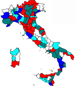 Densit dei siti per provincia 