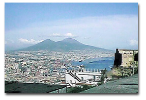 veduta del Vesuvio